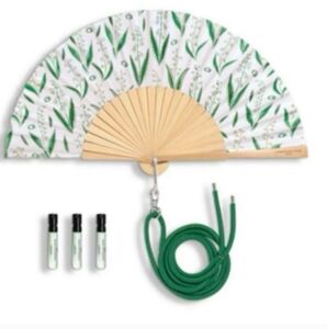 Rare Dior Lucky Folding Fan Complete Set